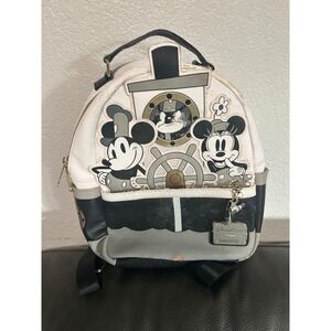 Loungefly Disney Parks Mickey Minnie Mouse Nautical Ship Backpack Bag